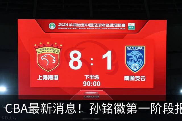 CBA最新消息！孙铭徽第一阶段报销，山东男篮新外援浮出水面